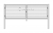 ворота оцинкованные, комбинированные из 3d панелей 0,99×4,03 м., пр.3,8/3,0 мм.