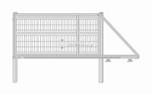 ворота откатные 3d оцинкованные, высота 1,69 м.,ширина 4м.,проволока 3,8 или 4,8 мм.