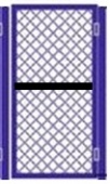 Калитка из сетки "Рабица" ширина 0,9 м, высота секции 1,2 м + 2 столба