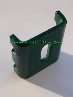 фиксатор  оцинкованный с полимерным покрытием + саморез (винт)