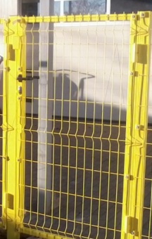 калитка из 3d панели оцинкованной с полимерным покрытием 2,43×1м., пр.5 мм.