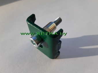 фиксатор  оцинкованный с полимерным покрытием + саморез (винт)