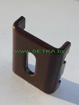 фиксатор  оцинкованный с полимерным покрытием + саморез (винт)