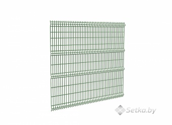 панель 3d оцинкованная с полимерным покрытием 2,43х3,0 м ,5мм., ral 6005