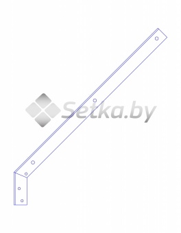 г-образное универсальное навершие для столба , оцинкованное с полимерным покрытием 