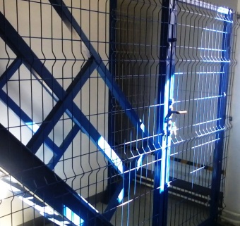 калитка из 3d панели оцинкованной с полимерным покрытием 1,93×1 м., пр 5 мм.