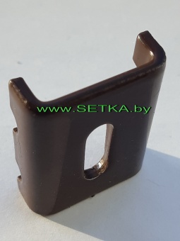 фиксатор  оцинкованный с полимерным покрытием + саморез (винт)