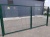 ворота распашные из 3d панелей оцинкованные с полимерным покрытием 2,43×4,03 м., пр.5 мм.