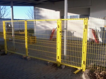 калитка из 3d панели оцинкованной с полимерным покрытием 2,03×1 м., пр.4 мм.