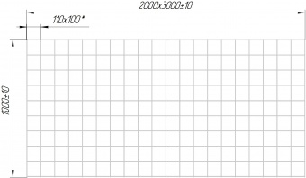 сетка сварная из оцинкованной проволоки в картах  для габионов, ячейка 110х100 мм, проволока 3,8 мм