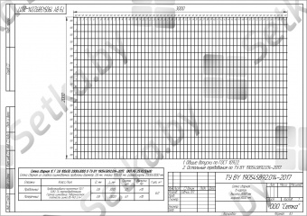 сетка сварная оцинкованная в картах  для габионов, ячейка 50x100 мм, проволока 3,8 мм.