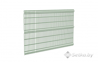 панель 3d оцинкованная с полимерным покрытием 1,70х3,0 м , 5 мм., ral 6005