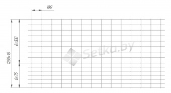 сетка шарнирная, высота 1250 мм, проволока 1,8 мм (6×75, 8×100)