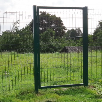 калитка из 3d панели оцинкованной с полимерным покрытием 1,22×1 м., пр.5 мм.