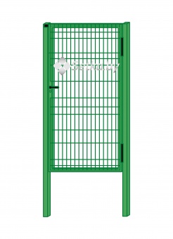 калитка из 3d панели оцинкованной с полимерным покрытием 1,93×1м., пр.4 мм.