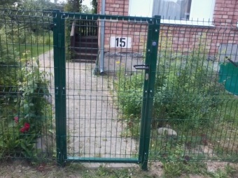 калитка из 3d панели оцинкованной с полимерным покрытием 2,03×1 м., пр.4 мм.