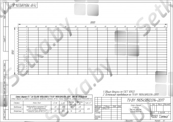 сетка сварная из оцинкованной проволоки в картах  для габионов, ячейка 55x200 мм, проволока 3,8 мм
